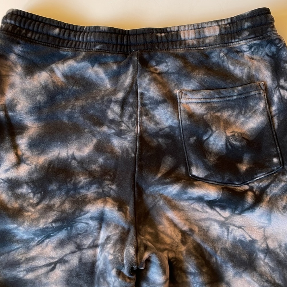Independent Trading Company, Men's Black Fleece Tie-Dye Athletic Shorts Sz M - Picture 5 of 14